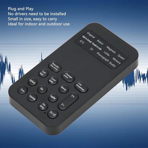 LICAEVEY Voice Changer, Portable Sound Card Device with Simulation Scene Modes, Plug and Play for Gaming Phone Calls Computer Tablets in Saudi Arabia