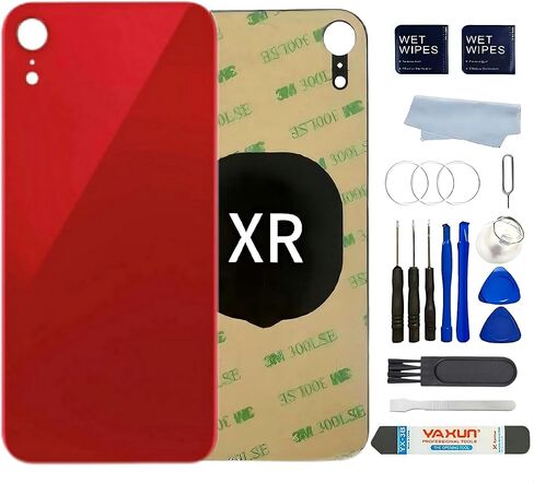 استبدال الزجاج الخلفي Xs Max متوافق مع غطاء خلفي iPhone Xs Max 6.5 بوصة مع شريط 3M مثبت مسبقًا + أدوات (iPhone Xs Max رمادي) in Kuwait