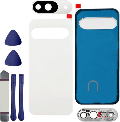 for Pixel 9 Back Glass Replacement for Google Pixel 9 5G Back Cover Glass Housing Door with Pre-Installed Tape and Camera Lens +Tools(Wintergreen) in Saudi Arabia