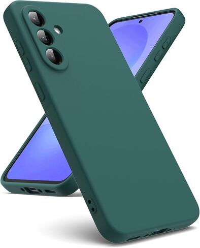 Suitable for Samsung Galaxy A56 5G Phone Case [Liquid Silicone Cover] [Microfiber Interior] Rubber Liquid Silicone Gel Shockproof Case Cover A56 5G - Black in Saudi Arabia