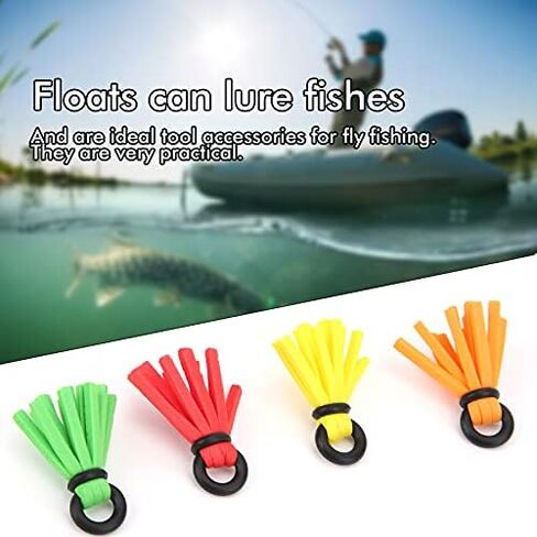 SUNGOOYUE Fly Fishing Foam Indicators Kit, 4 Pack High Buoyancy Floating Strike Indicators with for Easy Setup Lightweight Fly Fishing Accessories for Trout Salmon‌ (4 Co in Saudi Arabia