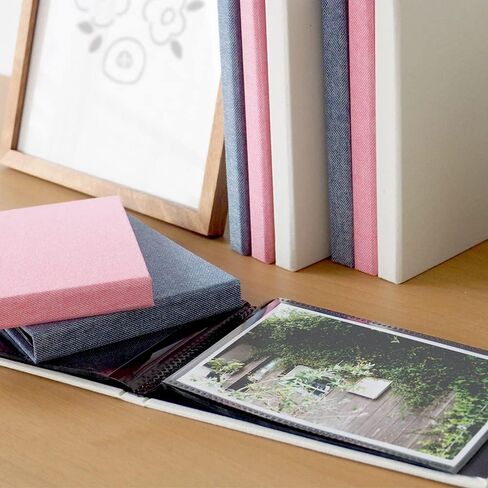cotto. A-COPK-240-B Black Mat Photo Album, Welded Type, KG Size, 1-Pocket Mount, Blue in Saudi Arabia