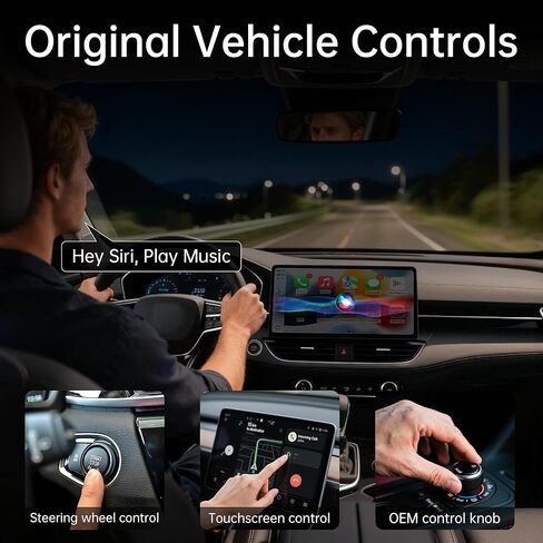 Wireless CarPlay Adapter for iPhone 2026 Upgrade, OEM-Level Stability with Lightning-Fast Instant Connection, One-Tap Device Switching, Ultra-Compact Design, for Cars with Factory Wired CarPlay in Saudi Arabia