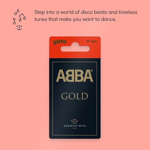 Yoto ABBA Gold - Kids Audio Card for Use with Player & Mini All–in–1 Audio Player, Screen–Free Listening with Fun Festive Music for Playtime Travel & Holiday Parties, All Ages in Saudi Arabia