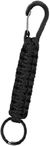 Car Key Chain Black Braided Paracord Survival Ring Keychain Mountain Climbing Camping Hiking Outdoor in Saudi Arabia