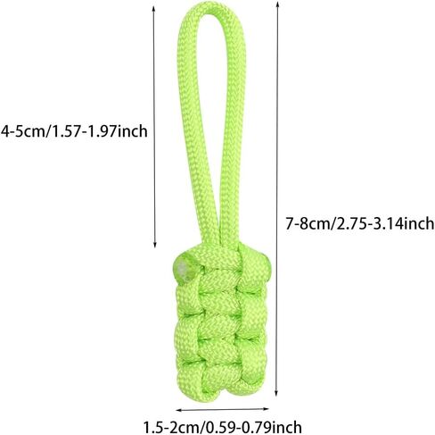 10 Set Replacement Zipper Pull Repair Kit Braided Lanyard Key Chain Backpack Lanyards Pull Tab Zipper Fixer Metal Head (Multicolour) in Kuwait