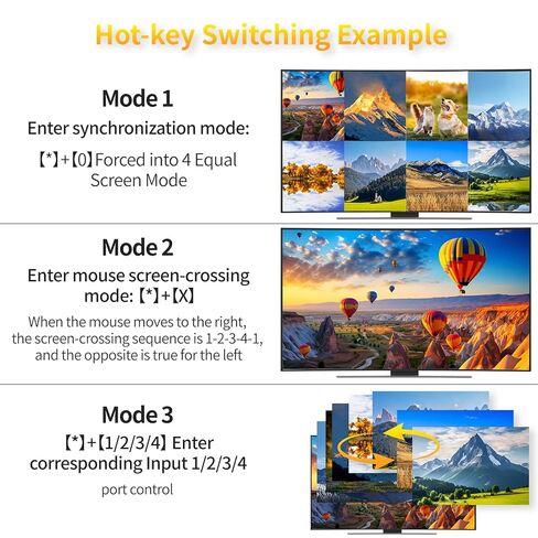 محول 4K HDMI KVM 8x1 مع مفتاح ساخن، مفتاح HDMI متعدد الرؤية مع KVM، 8 أجهزة كمبيوتر تشارك شاشة واحدة + 2 جهاز USB، عرض سريع لكاميرا الأمان، الكمبيوتر الشخصي، الكمبيوتر المحمول، عصا النار، روكو، متضمنة على حامل الأذن in Saudi Arabia