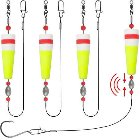 SILANON Popping Corks for Saltwater Fishing Corks Popping Corks Floats Rig Weighted Fishing Bobbers Floats for Redfish Speckled Trout Fishing Tackle Freshwater in Saudi Arabia