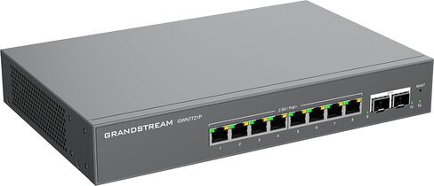 Grandstream GWN7721P | 10-Port Gigabit Ethernet Layer 2 Lite Managed PoE Switch | Desktop/Wall-Mount | Metal Design in Saudi Arabia