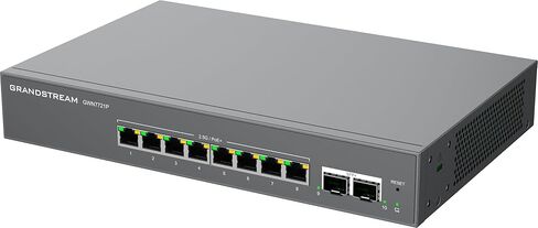 Grandstream GWN7721P | 10-Port Gigabit Ethernet Layer 2 Lite Managed PoE Switch | Desktop/Wall-Mount | Metal Design in Saudi Arabia
