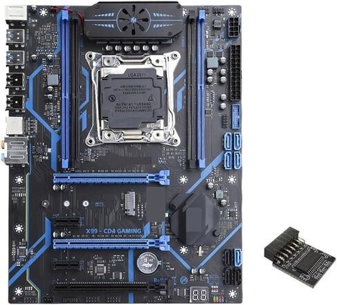X99 LGA 2011-3 Motherboard with TPM 2.0, Support Xeon E5 V3/V4 & DDR4 ECC/Non-ECC Memory, Dual M.2 NVMe, PCIe 3.0 in Saudi Arabia