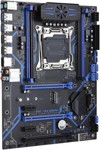 X99 LGA 2011-3 Motherboard with TPM 2.0, Support Xeon E5 V3/V4 & DDR4 ECC/Non-ECC Memory, Dual M.2 NVMe, PCIe 3.0 in Saudi Arabia