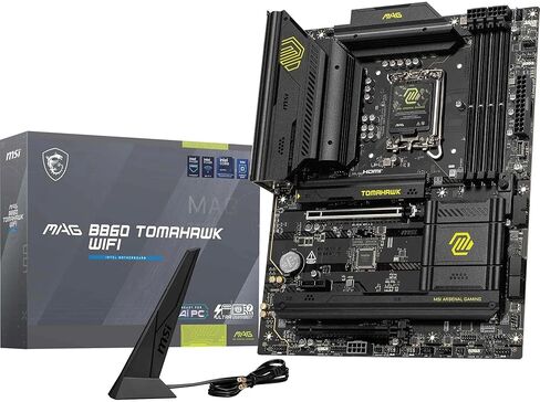 اللوحة الأم MSI MAG ATX B860 TOMAHAWK WIFI ATX تدعم Intel Core Ultra (السلسلة 2)، LGA 1851 DDR5 Memory Boost 9200+ MT/s OC، 1 x PCIe 5.0 x16، 1 x M.2 Gen5، LAN 5G، Wi-Fi 7 in Saudi Arabia