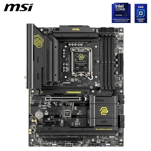 اللوحة الأم MSI MAG ATX B860 TOMAHAWK WIFI ATX تدعم Intel Core Ultra (السلسلة 2)، LGA 1851 DDR5 Memory Boost 9200+ MT/s OC، 1 x PCIe 5.0 x16، 1 x M.2 Gen5، LAN 5G، Wi-Fi 7 in Saudi Arabia