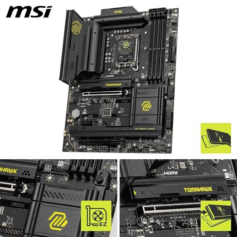 اللوحة الأم MSI MAG ATX B860 TOMAHAWK WIFI ATX تدعم Intel Core Ultra (السلسلة 2)، LGA 1851 DDR5 Memory Boost 9200+ MT/s OC، 1 x PCIe 5.0 x16، 1 x M.2 Gen5، LAN 5G، Wi-Fi 7 in Saudi Arabia