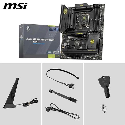اللوحة الأم MSI MAG ATX B860 TOMAHAWK WIFI ATX تدعم Intel Core Ultra (السلسلة 2)، LGA 1851 DDR5 Memory Boost 9200+ MT/s OC، 1 x PCIe 5.0 x16، 1 x M.2 Gen5، LAN 5G، Wi-Fi 7 in Saudi Arabia