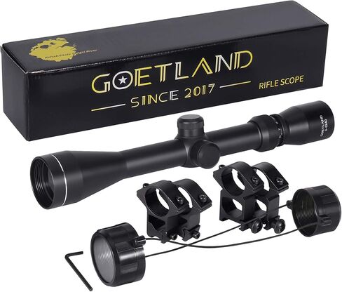 نطاق بندقية جوتلاند 3-9x40 SFP Crosshair R4 شبكاني مع حوامل حلقية لمسدس الهواء Airsoft للصيد التكتيكي in Kuwait