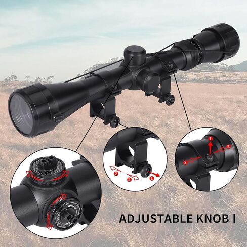 نطاق بندقية جوتلاند 3-9x40 SFP Crosshair R4 شبكاني مع حوامل حلقية لمسدس الهواء Airsoft للصيد التكتيكي in Kuwait