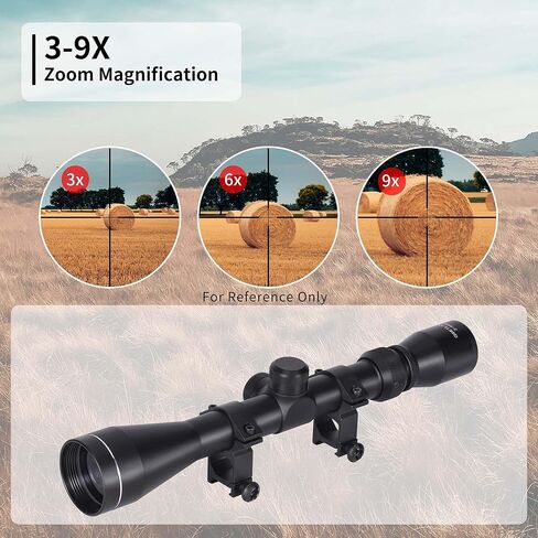 نطاق بندقية جوتلاند 3-9x40 SFP Crosshair R4 شبكاني مع حوامل حلقية لمسدس الهواء Airsoft للصيد التكتيكي in Kuwait