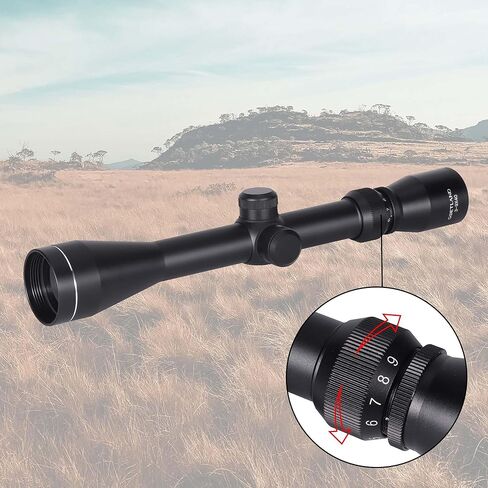 نطاق بندقية جوتلاند 3-9x40 SFP Crosshair R4 شبكاني مع حوامل حلقية لمسدس الهواء Airsoft للصيد التكتيكي in Kuwait