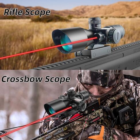2.5-10x40 Red Green Illuminated Tactical Rifle Scope Crossbow Scope with Red Laser Combo Less Than 5mW Output in Saudi Arabia