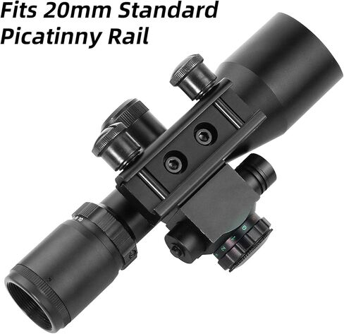 2.5-10x40 Red Green Illuminated Tactical Rifle Scope Crossbow Scope with Red Laser Combo Less Than 5mW Output in Saudi Arabia