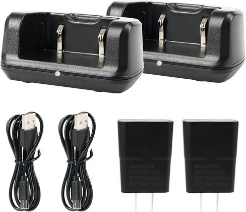 شاحن جهاز اتصال لاسلكي Retevis H777، قاعدة شحن أصلية، شاحن سطح مكتب USB-C، متوافق مع جهاز اتصال لاسلكي Retevis H777 H777H H777D وبطارية (عبوتان) in Saudi Arabia