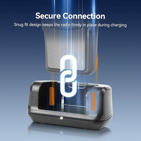 شاحن جهاز اتصال لاسلكي Retevis H777، قاعدة شحن أصلية، شاحن سطح مكتب USB-C، متوافق مع جهاز اتصال لاسلكي Retevis H777 H777H H777D وبطارية (عبوتان) in Saudi Arabia