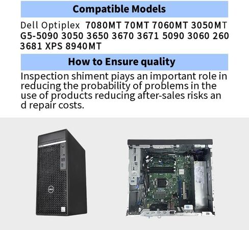 Upgraded H500EPM-00 05K7J8 500W Power Supply D500EPM-00 Compatible with Dell Optiplex 7080MT 7060MT 3050 3060 3650 3670 3671 5090 260 3681 XPS 8940MT Power Supply D500EPM-00 DPS-500AB-49A H500EPM-00 in Saudi Arabia