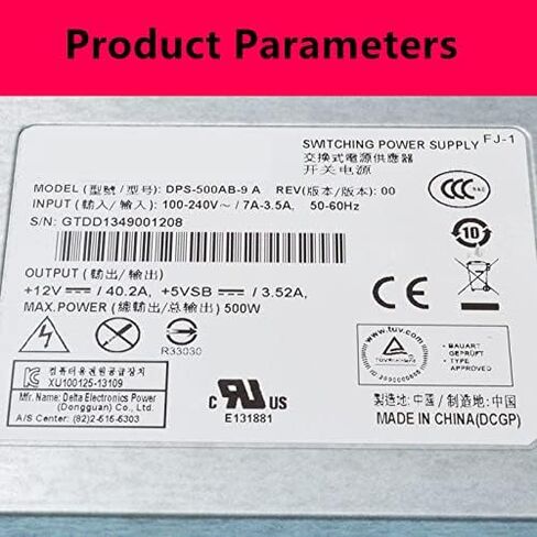 وحدة تزويد الطاقة لـ Delta 500W DPS-500AB-9 A DPS-500AB-9 D DPS-500AB-9 E in Saudi Arabia