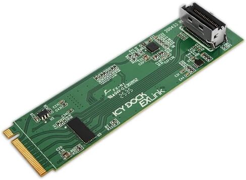محول ICY DOCK EXLink MB309A5 M.2 NVMe SSD PCIe 5.0 x4 إلى MCIO 4i مع برنامج إعادة التشغيل in Saudi Arabia