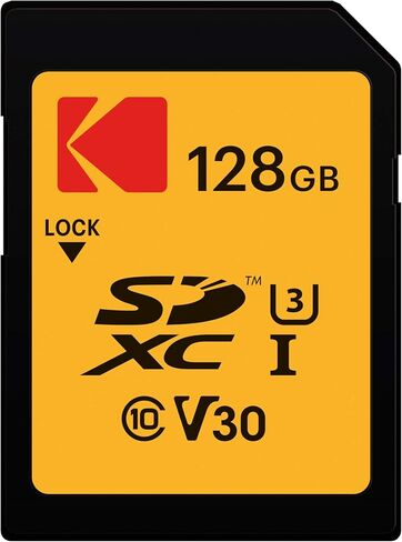 Kodak SD 128GB UHS-I U3 V30 Ultra (قراءة 95 ميجابايت/ثانية، كتابة 85 ميجابايت/ثانية) (3 عبوات) مع قارئ بطاقة الذاكرة (4 عناصر) in Saudi Arabia