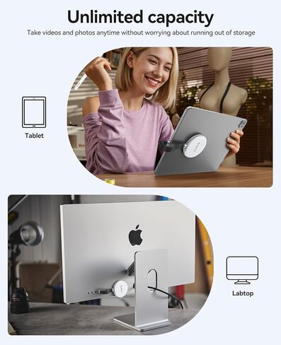 ORICO 512GB Magnetic Portable SSD Up to 2000MB/s, External Solid State Drive Compatible with MagSafe for USB-C Smartphone, Shoot in ProRes with iPhone 17 Pro/Pro Max, iPhone 16 Pro/Pro Max - KR20mini in Saudi Arabia