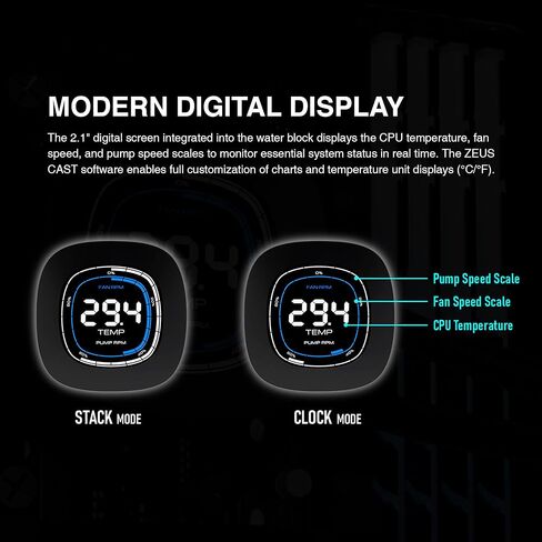 GAMDIAS Aura GL240 Digital AIO PC CPU مبرد سائل in Saudi Arabia