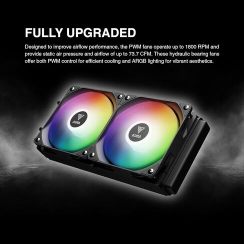 GAMDIAS Aura GL240 Digital AIO PC CPU مبرد سائل in Saudi Arabia