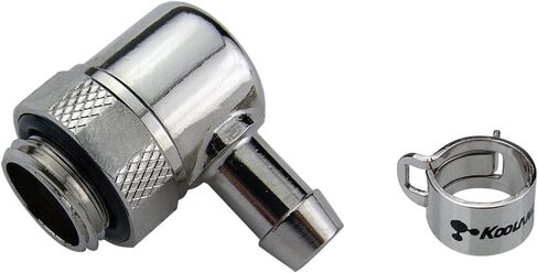Koolance NZL-L06B Rotary Elbow Barb Fitting for ID 06mm (1/4in), G 1/4 BSPP in Saudi Arabia