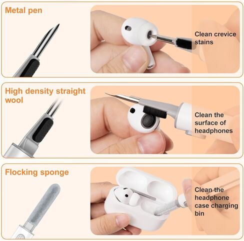 5 Pairs Replacement Ear Tips for AirPods Pro 3 Silicon Ear Buds Tips with Cleaner Pen & Portable Storage Box White（XXS/XS/S/M/L Tips+ Cleaner Pen in Saudi Arabia