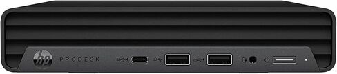 كمبيوتر HP ProDesk 600 G6 Mini Desktop Computer، Core i5-10500، ذاكرة وصول عشوائي 16 جيجابايت، 256 جيجابايت SSD، لوحة مفاتيح وماوس، دعم 4K، منفذ عرض، واي فاي، USB C 3.2، Windows 11 Pro، أسود (متجدد) in Saudi Arabia
