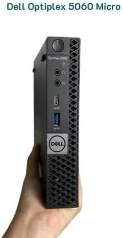 كمبيوتر مكتبي صغير طراز OptiPlex 5060 من Dell، كمبيوتر Windows 11 Pro، Core i5-8500T، ذاكرة وصول عشوائي سعتها 8 جيجابايت، محرك أقراص SSD سعة 256 جيجابايت، ماوس ولوحة مفاتيح، جهاز كمبيوتر صغير OptiPlex i5 (متجدد) in Saudi Arabia