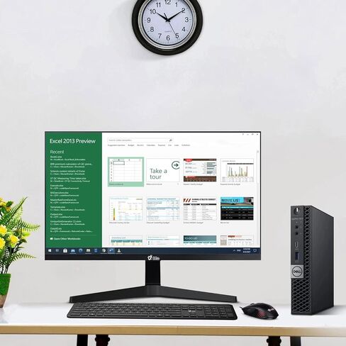 كمبيوتر مكتبي صغير طراز OptiPlex 5060 من Dell، كمبيوتر Windows 11 Pro، Core i5-8500T، ذاكرة وصول عشوائي سعتها 8 جيجابايت، محرك أقراص SSD سعة 256 جيجابايت، ماوس ولوحة مفاتيح، جهاز كمبيوتر صغير OptiPlex i5 (متجدد) in Saudi Arabia