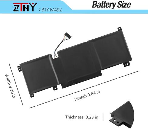 BTY-M492 Battery Compatible with MSI Pulse GL66 GL76 11UDK 11UEK 11UCK Katana GF66 GF76 11UD 11UE 12UG WF66 11UI WF76 11UJ 17 B12VEK 15 B13VEK Sword 15 A11UD A11UE Crosshair 15 17 A11UCK Bravo 15 B5DD in Saudi Arabia