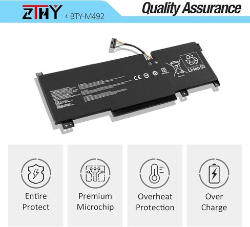BTY-M492 Battery Compatible with MSI Pulse GL66 GL76 11UDK 11UEK 11UCK Katana GF66 GF76 11UD 11UE 12UG WF66 11UI WF76 11UJ 17 B12VEK 15 B13VEK Sword 15 A11UD A11UE Crosshair 15 17 A11UCK Bravo 15 B5DD in Saudi Arabia
