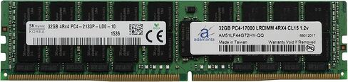 ترقية ذاكرة الخادم Hynix الأصلية 32 جيجابايت (1 × 32 جيجابايت) LRDIMM لجهاز Dell PowerEdge R730 DDR4 2133 ميجا هرتز PC4-17000 ECC تحميل مخفض IMB Chip 4Rx4 CL15 1.2 فولت DRAM Adamanta in Saudi Arabia