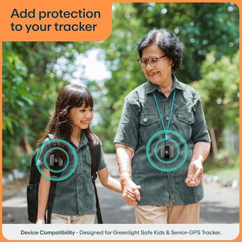 Greenlight Safe Family Fabric Case - Protective Case for Greenlight Safe Family GPS Tracker | Charge Without Removing, Clips Anywhere, Lightweight & Breathable | GPS Device Sold Separately in Saudi Arabia