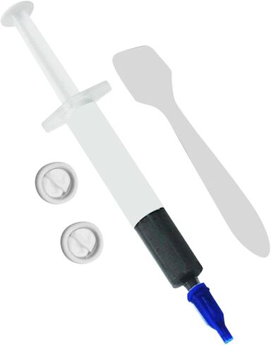 Zerodeko Thermal Compound Paste Kit with 8w Thermal Conductivity Non-Curing Silicone Grease Set Including 1 Tube Interface Material 2 Finger Sleeves and 1 Spatula for CPU Gpu Heatsink in Saudi Arabia
