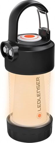 فانوس Ledlenser ML4 دافئ قابل لإعادة الشحن - أسود، 300 لومن، تصنيف IP66 - مصباح أمامي ذكي وفانوس طوارئ - تركيب مرن ومرفق معدات التخييم in Kuwait
