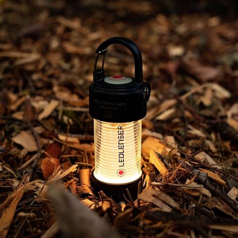 فانوس Ledlenser ML4 دافئ قابل لإعادة الشحن - أسود، 300 لومن، تصنيف IP66 - مصباح أمامي ذكي وفانوس طوارئ - تركيب مرن ومرفق معدات التخييم in Kuwait