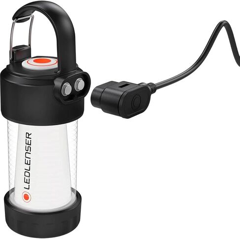 فانوس Ledlenser ML4 دافئ قابل لإعادة الشحن - أسود، 300 لومن، تصنيف IP66 - مصباح أمامي ذكي وفانوس طوارئ - تركيب مرن ومرفق معدات التخييم in Kuwait
