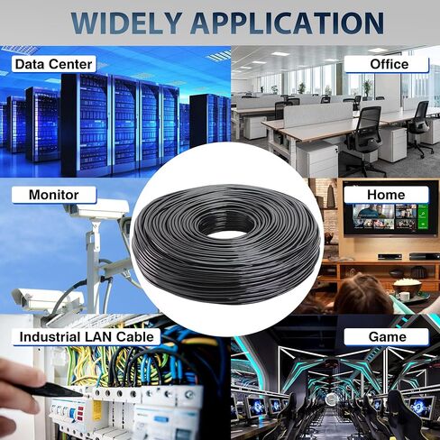 كابل إيثرنت خارجي بطول 1000 قدم، خط شبكة Cat 5 للدفن المباشر، 24AWG 4 أزواج من النحاس الصلب، 350 ميجاهرتز، PoE++ (4PPoE)، مقاوم للأشعة فوق البنفسجية، زوج ملتوي غير محمي (UTP) in Kuwait