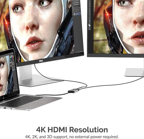 SABRENT 2-Port 4K HDMI Switch + 22AWG 3 Feet USB 3.0 Extension Cable (Push Button, Manual, Black) in Saudi Arabia